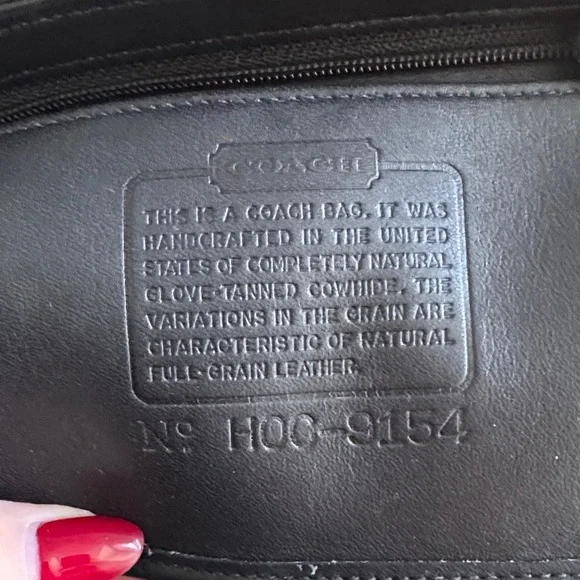 Vintage 9154 Demi Turnlock Coach Black Leather Crossbody Bag - Picture 11 of 11